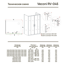 Душевой угол RV-045 - фото 1